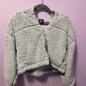 BDG fluffy blue zip up jacket